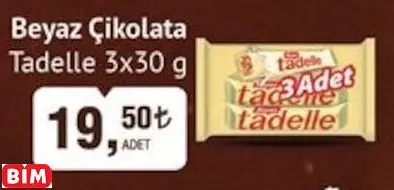 TADELLE BEYAZ ÇİKOLATA TADELLE BEYAZ ÇİKOLATA